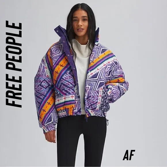 FREE PEOPLE POWERHOUSE PUFFER SKI JACKET NWT - Picture 1 of 15